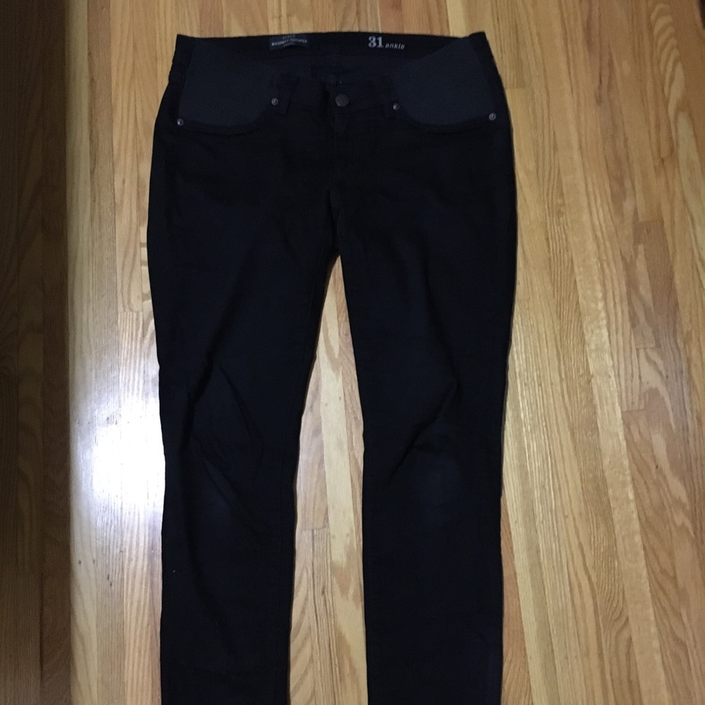 Like new: Jcrew maternity toothpick black jeans
